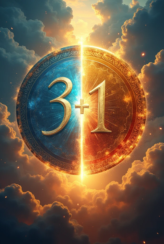 create 2 circles, one represents Shadrach Meshach and Abnegus and another circle represents God Title is 3 + 1