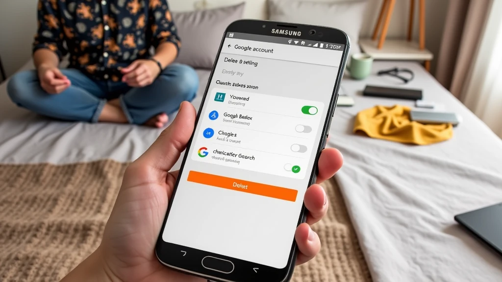 Delete google account samsung android 14