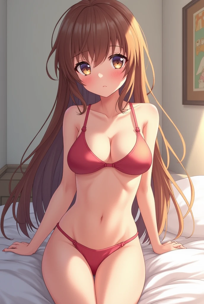 cute anime girl naked without any clothes on including bikinis just without wearing anything