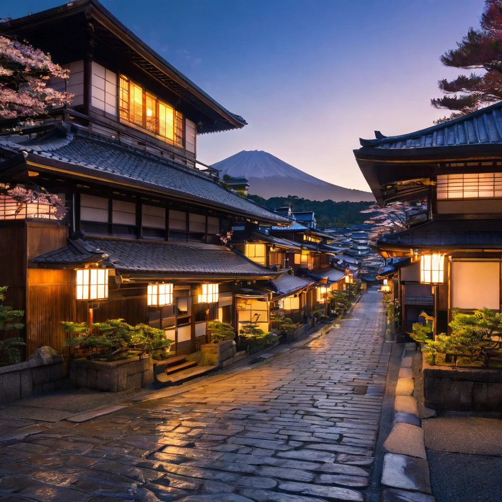A city in Japan Kyoto,futuristic with 2066 style very detailed
