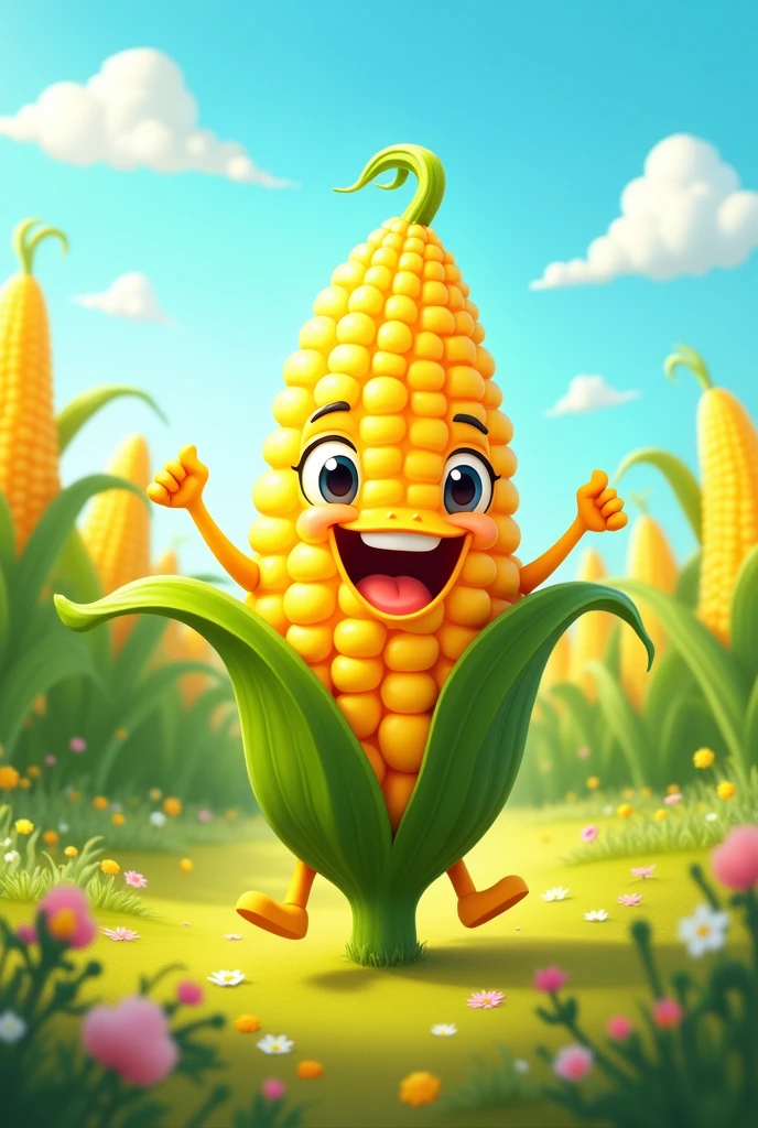 Animated corncob logo