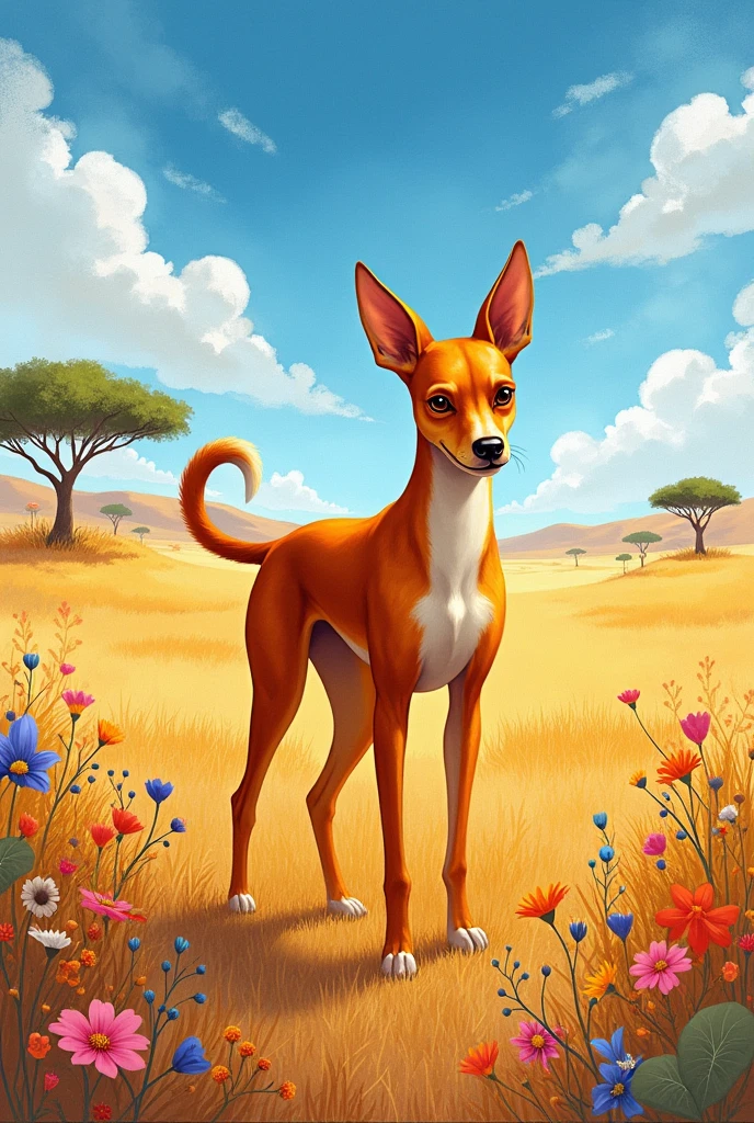 , Travels and the face of a basenji