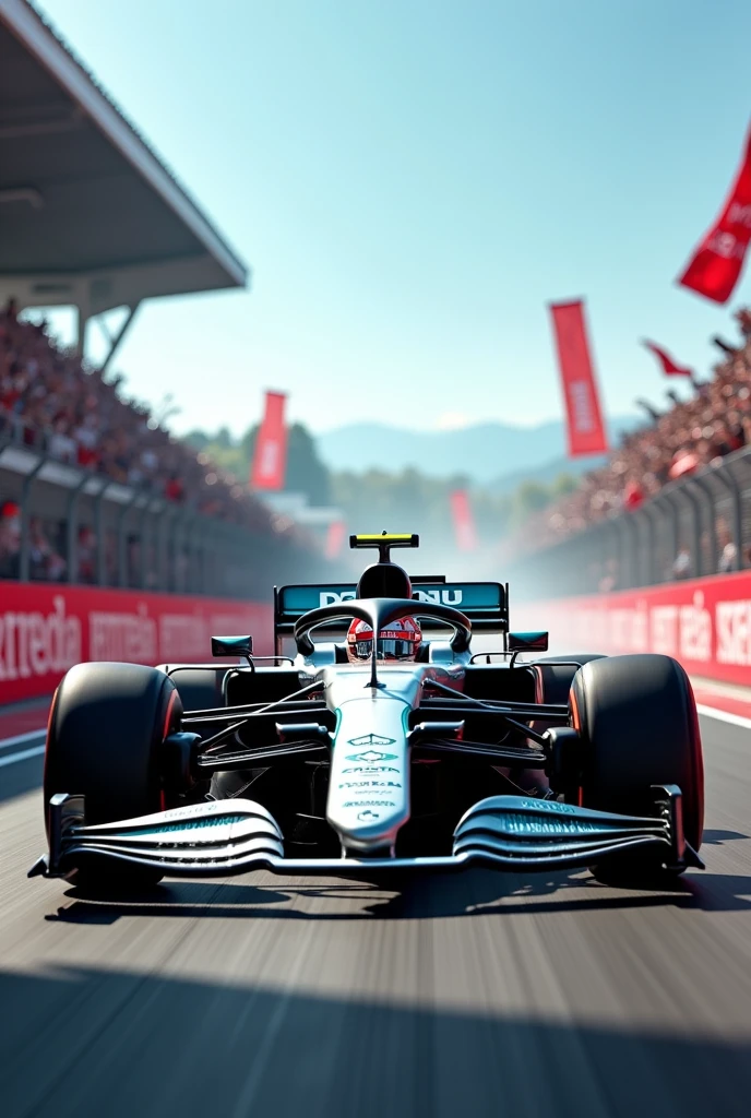 Carlos Sainz driving for Mercedes