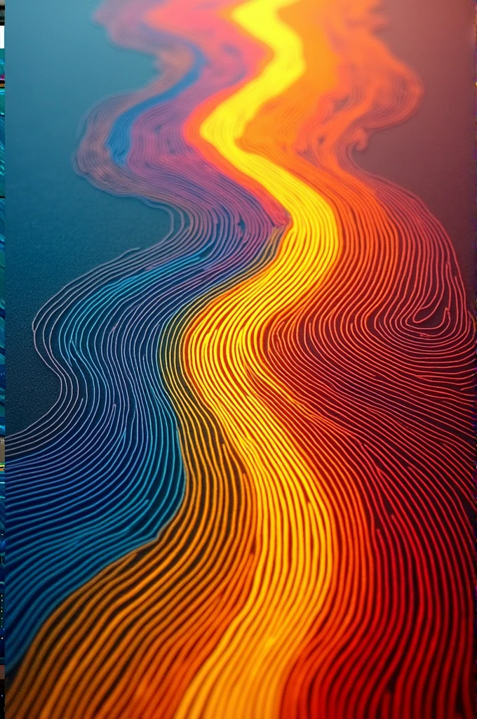 Title:** "Line Dynamics"
- **Description:** Use straight and curved lines to create a sense of movement. Try different thicknesses and colors, forming a visual path that guides the viewer's gaze. The idea is to convey the sensation of movement, as if the shapes were in constant transformation.