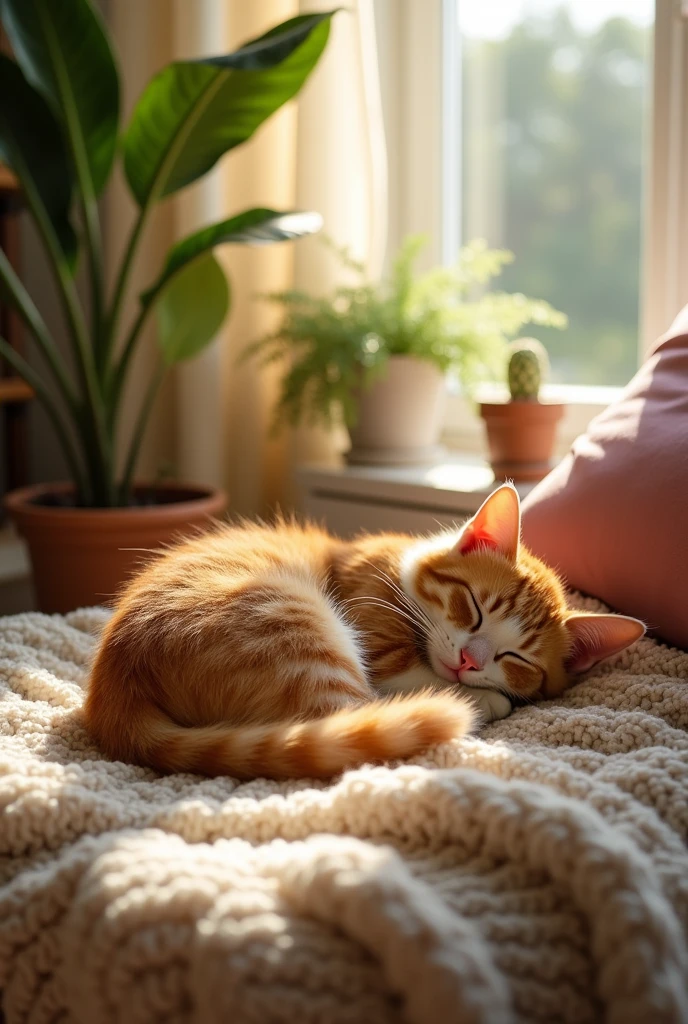 cute、Cat、nap