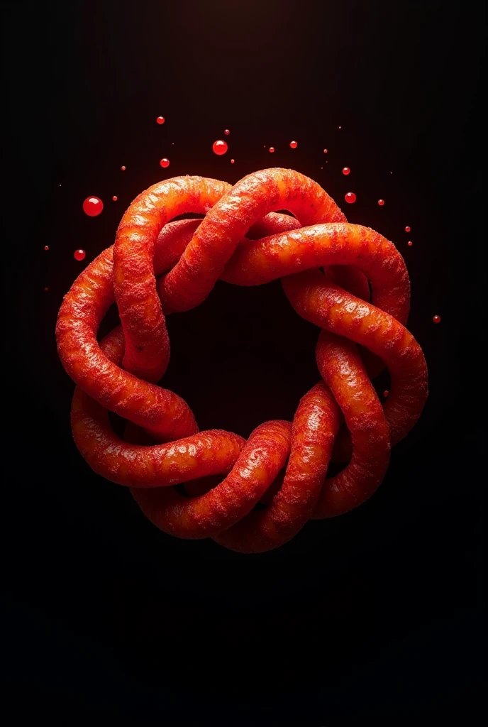 Logo of tequeños made of blood