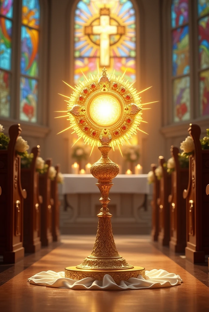 Create a wallpaper of the Blessed Sacrament 