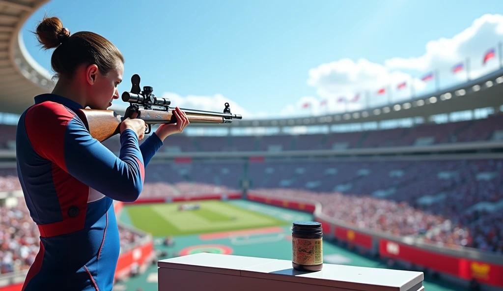 Shooting at a target at the Olympic Games