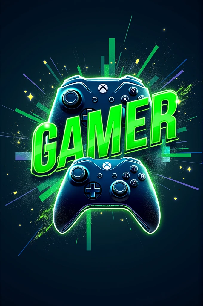 A green and blue gamer banner for YouTube