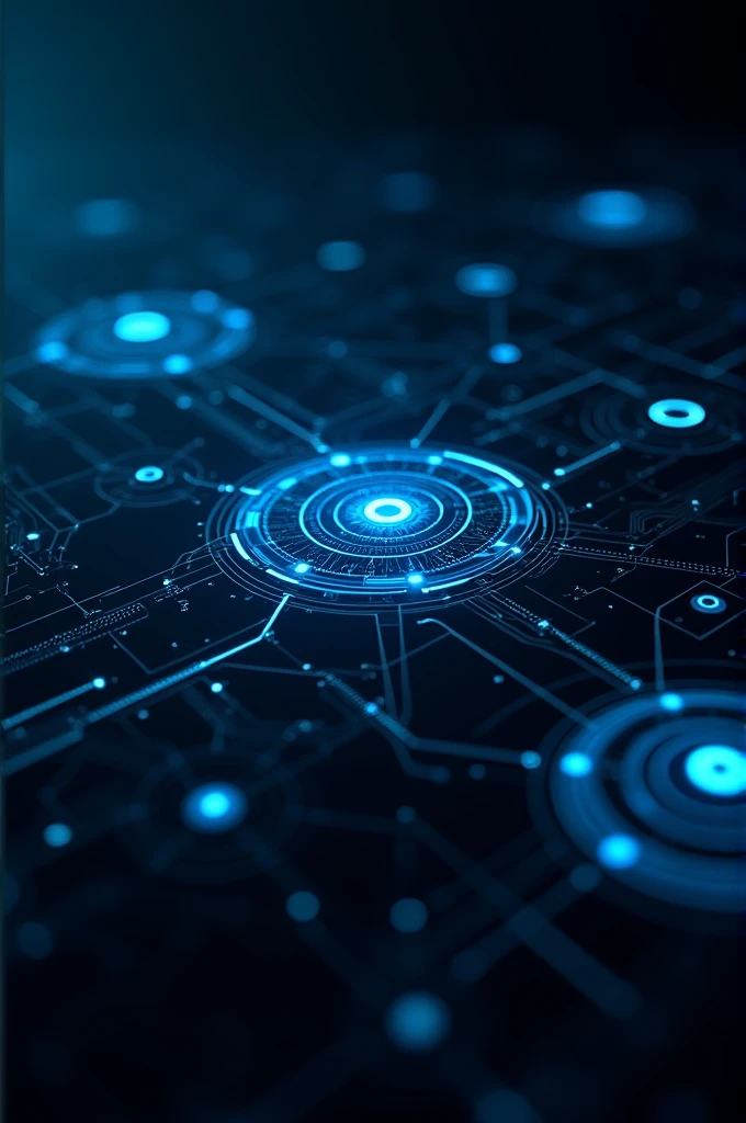 Blue technology lines with futuristic black background