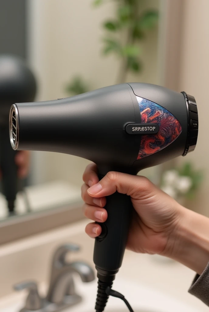 I want a picture of the case of a hair dryer without a handle