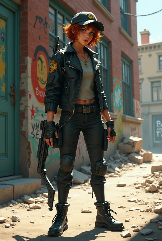 An armed girl