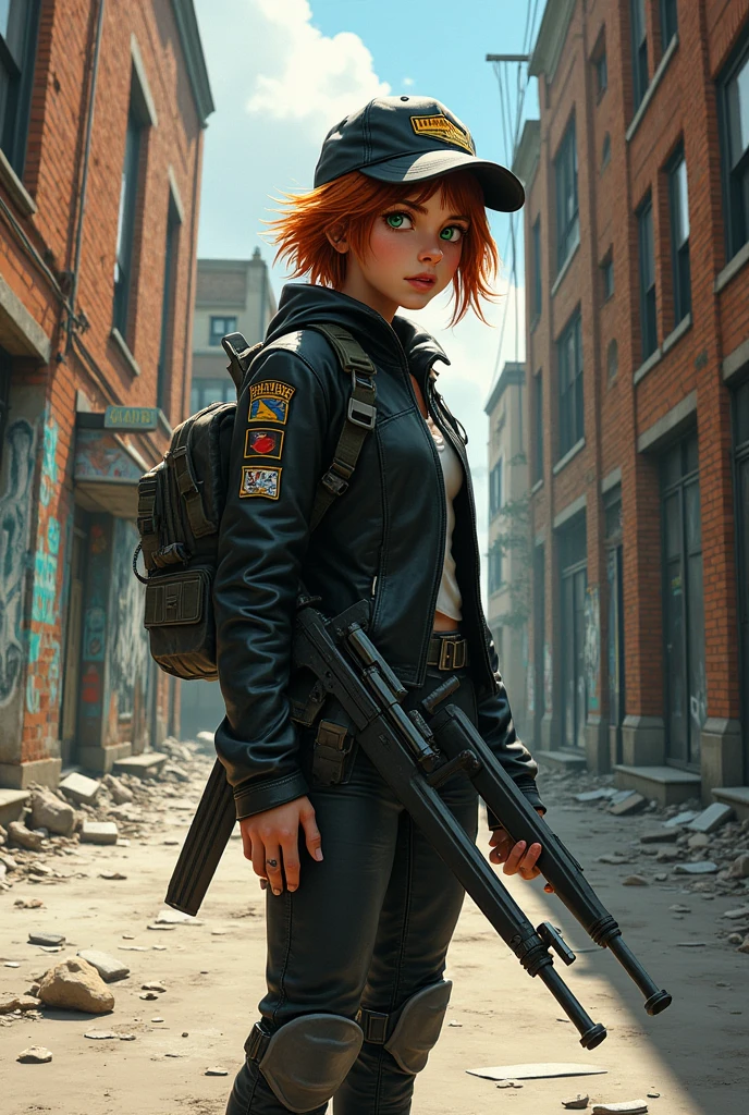 An armed girl