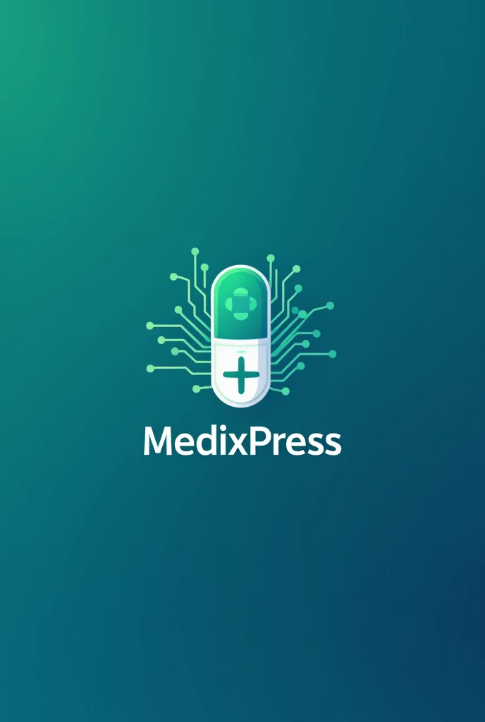 Generate an image for a logo for a drug offenders app with the name medixpress