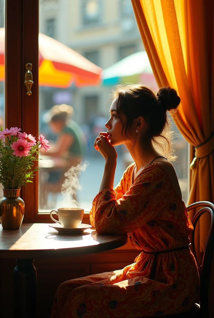 A person sitting