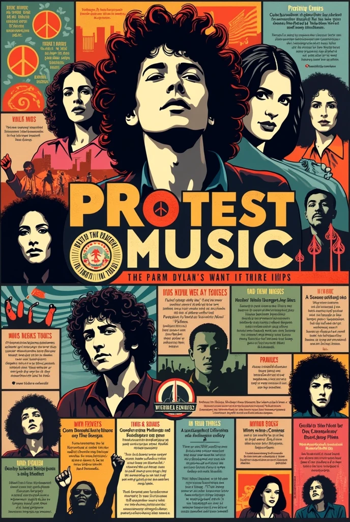 Infographic on protest music 