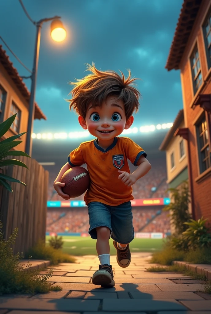 Kid so fond of football that he steals his mother's card to go to the stadium