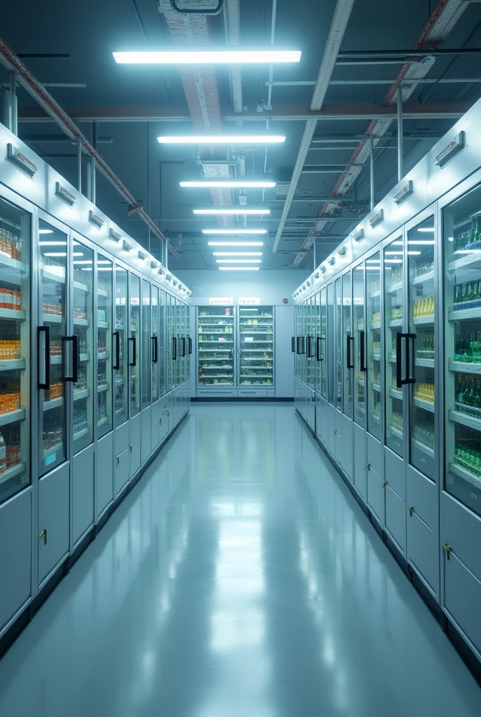I want an animated image of an empty level 4 laboratory in which pathogenic samples and dangerous viruses are stored 