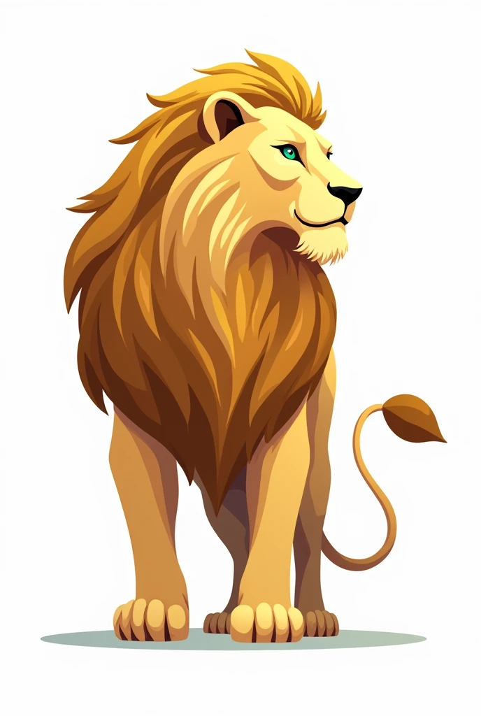 Illustrated lion for simple logo