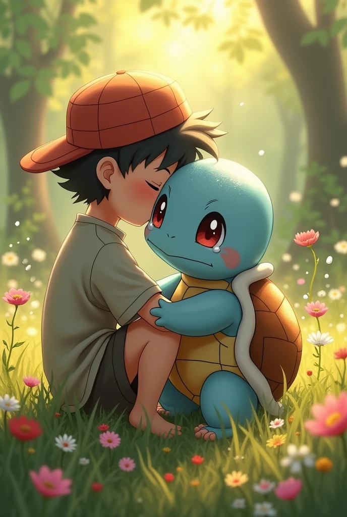 Squirtle Hugged cry
