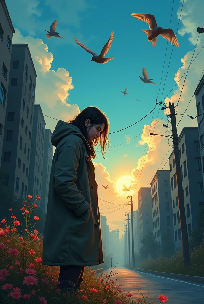 I want a sad person to transform into a new and happy person. 