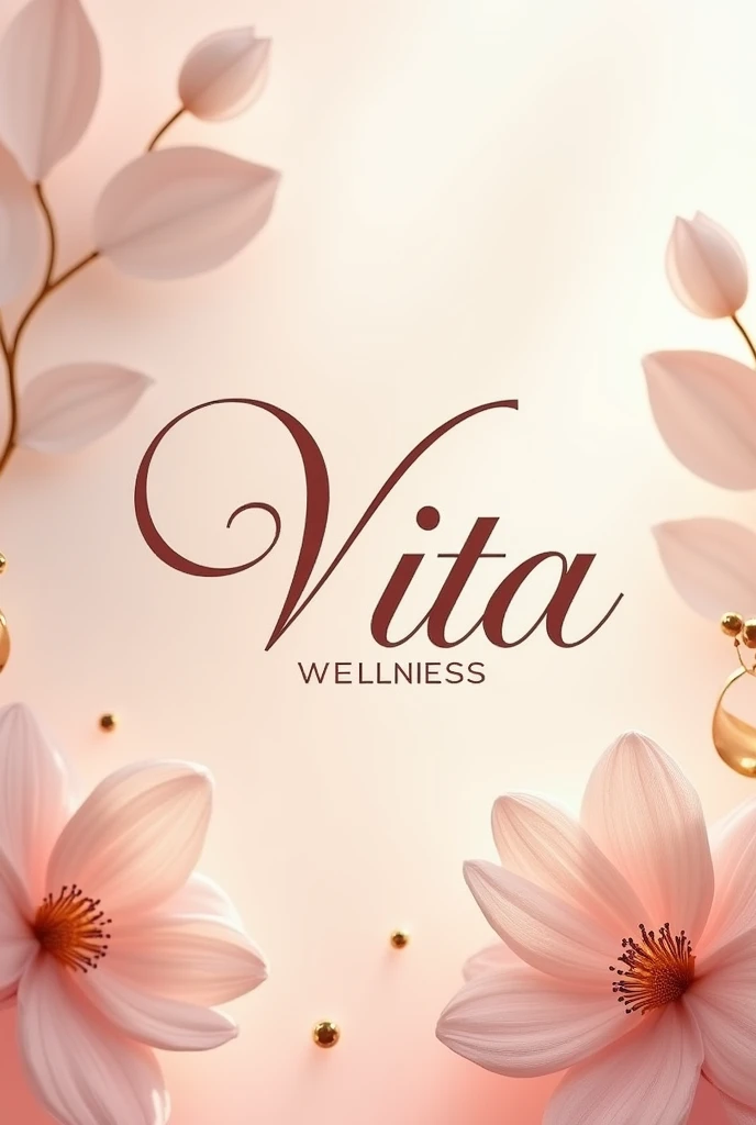 Design a logo for a beauty and wellness center named Vita Wellness that shows 100%% elegance that is creative, eye-catching and unique special