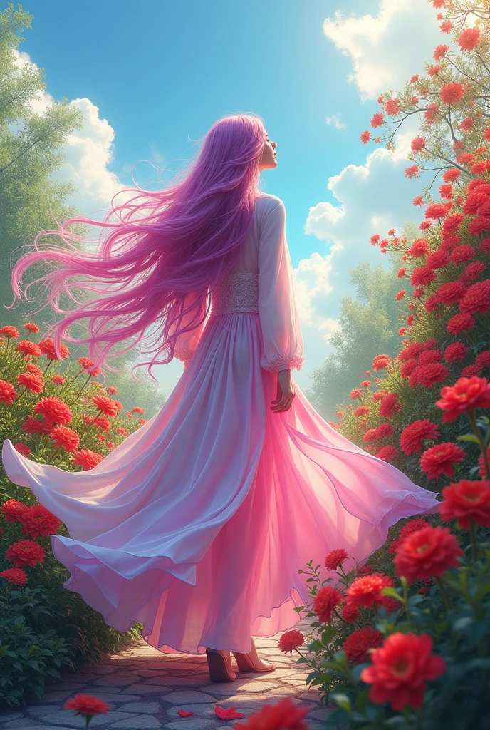 colors white, red, green, rosado, purple