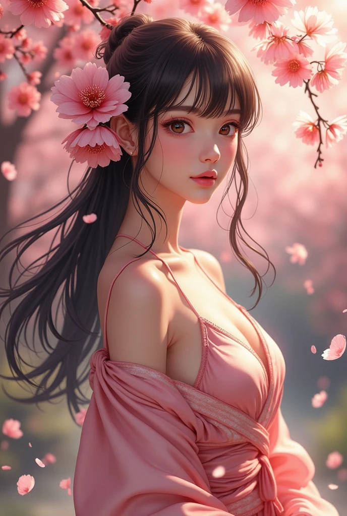 Une fille japonaise super sexy et pas de vêtements avec un corps parfait