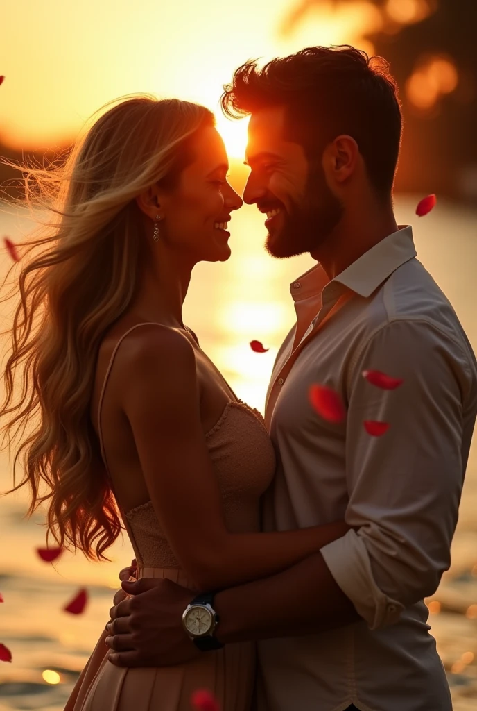 Une fille sexy jolie sans vêtement avec un homme