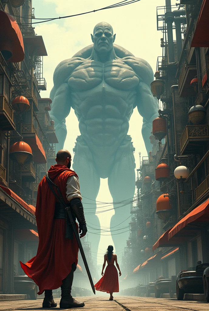 Arabed standing on a city street,A lady walked by., author:Bull William, 盖尔·加朵Movie Stills, Symmetrical Diesel Punk Warrior, The giant Titan creature in the center, author:Slobodan Pejic, Movie Stills, Victorian setting, author:Agustin Fernandez, Rorschach, From the Avengers (2012)