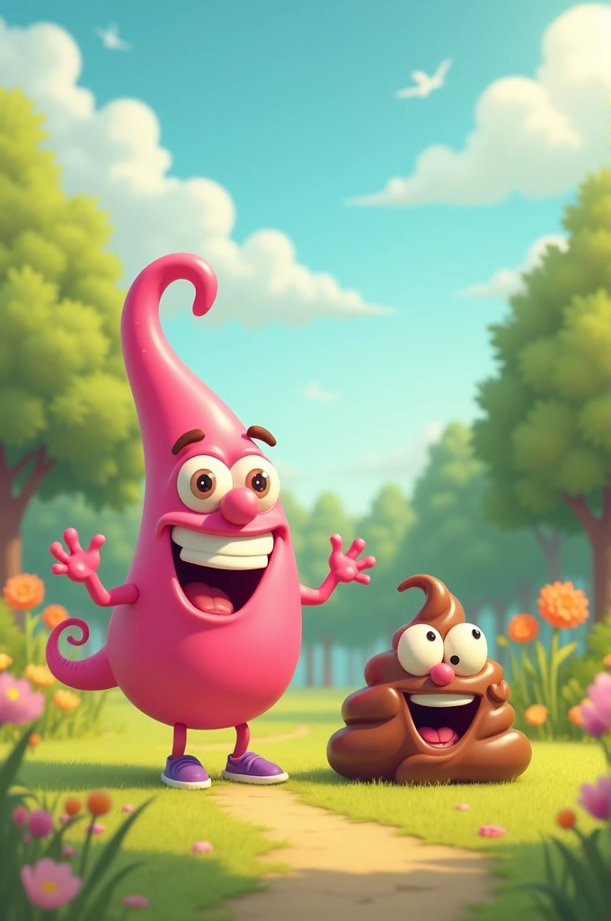 A penis and a poop