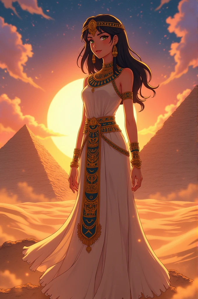 Anime with Egyptian characteristics.