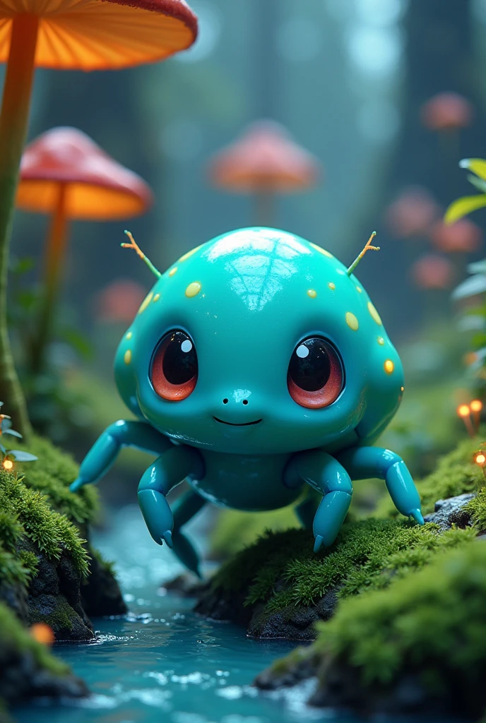 A Pokemon-style slime beetle