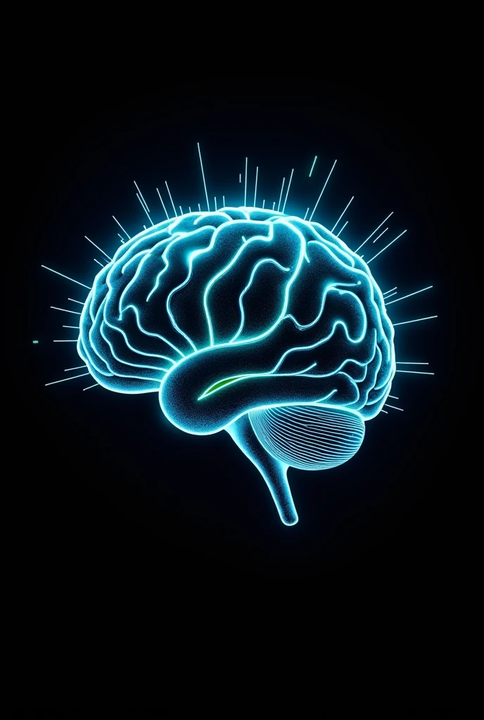 create a brain logo with complex spike wave