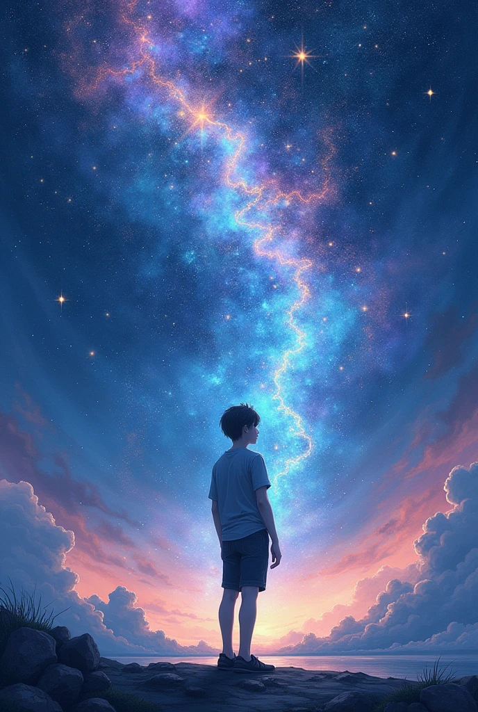 Can you make amazing poet book cover design about star without a sky for a Asian guy? Without any words