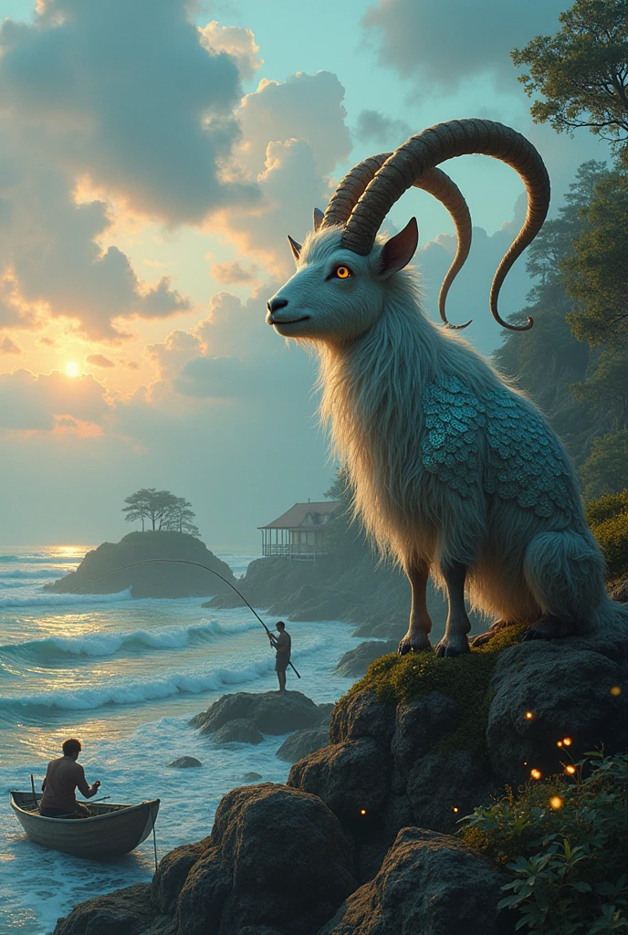 The Fishing Goat Mythological Version