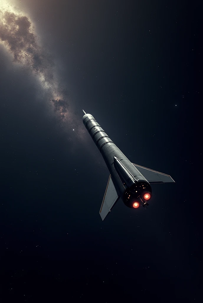 Apollo 7 rocket in space, without the thruster activated