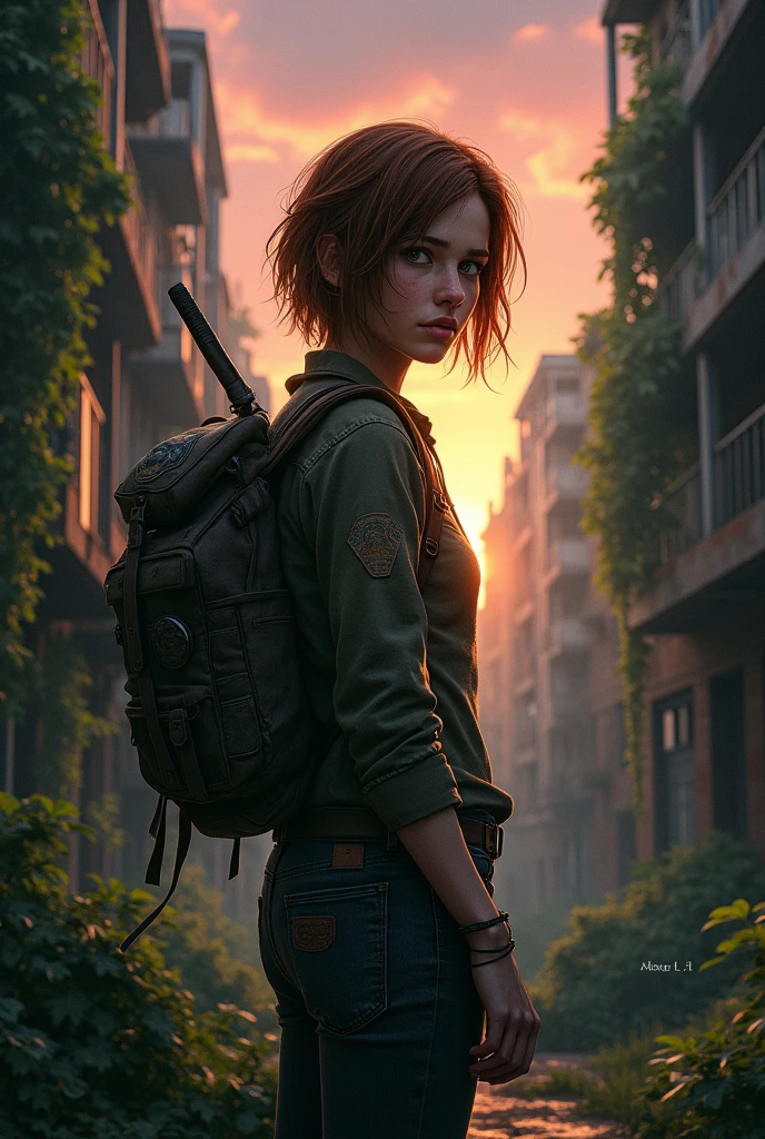 Genera una imagen de ellie de the Last of us