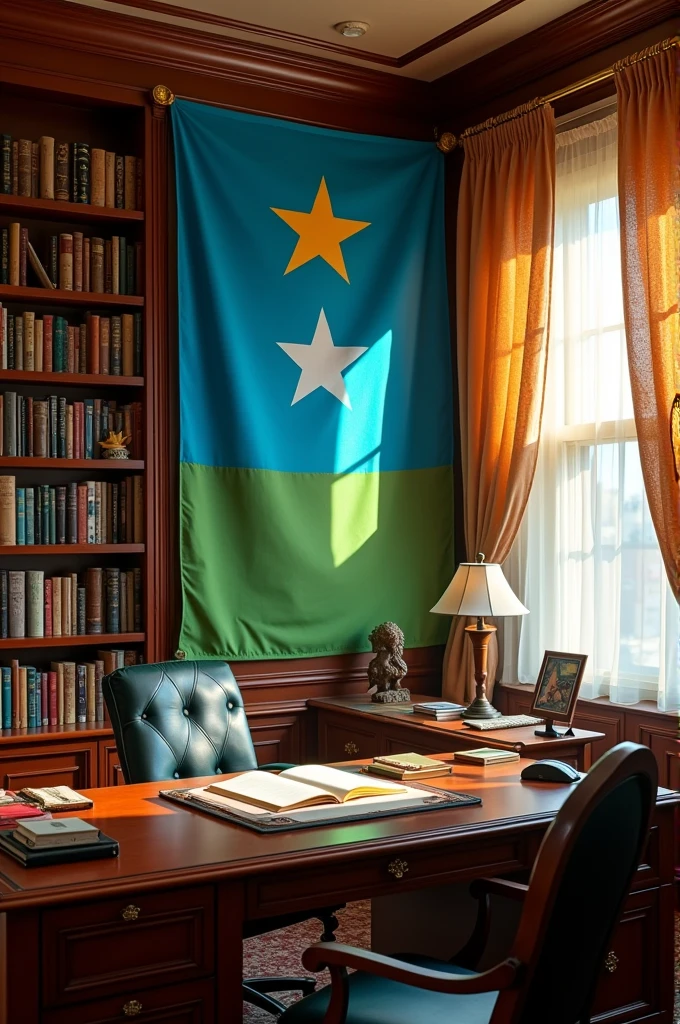 Somali flag in study
