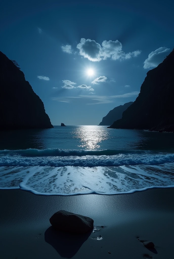 Beautiful night seascape