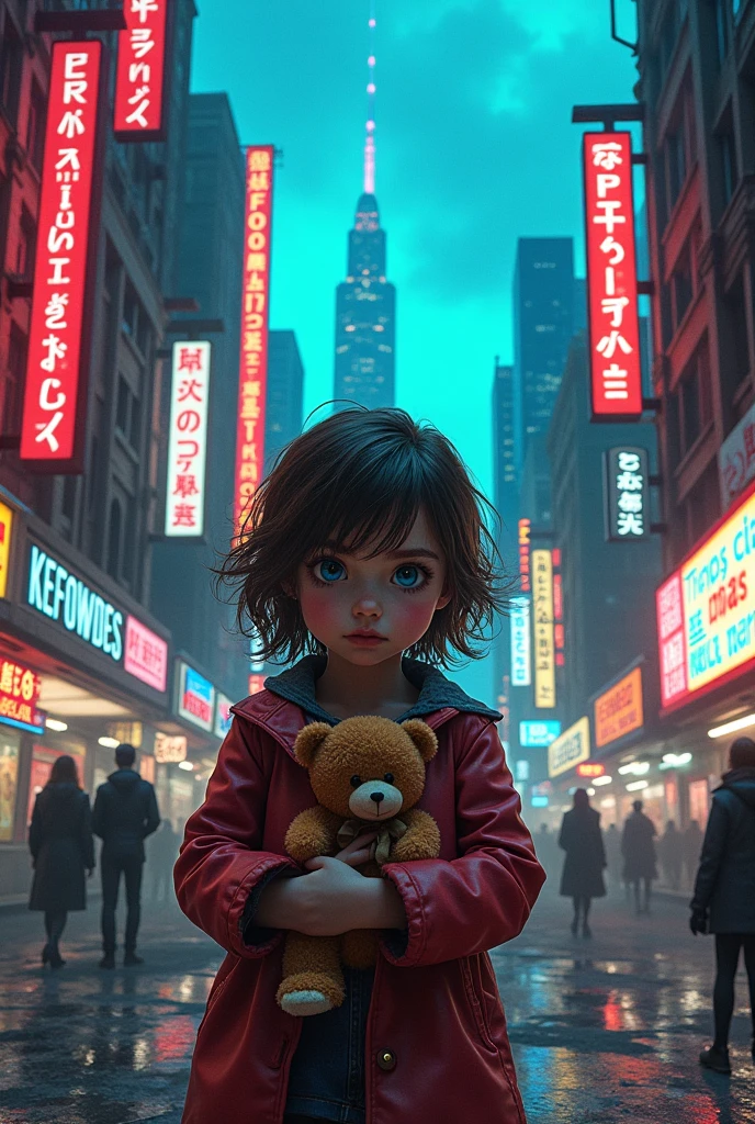 Genera una imagen de la hija de todd en detroit:become human