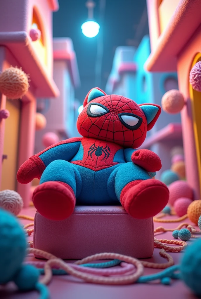 Un catnap de poppy play time en forma de spiderman