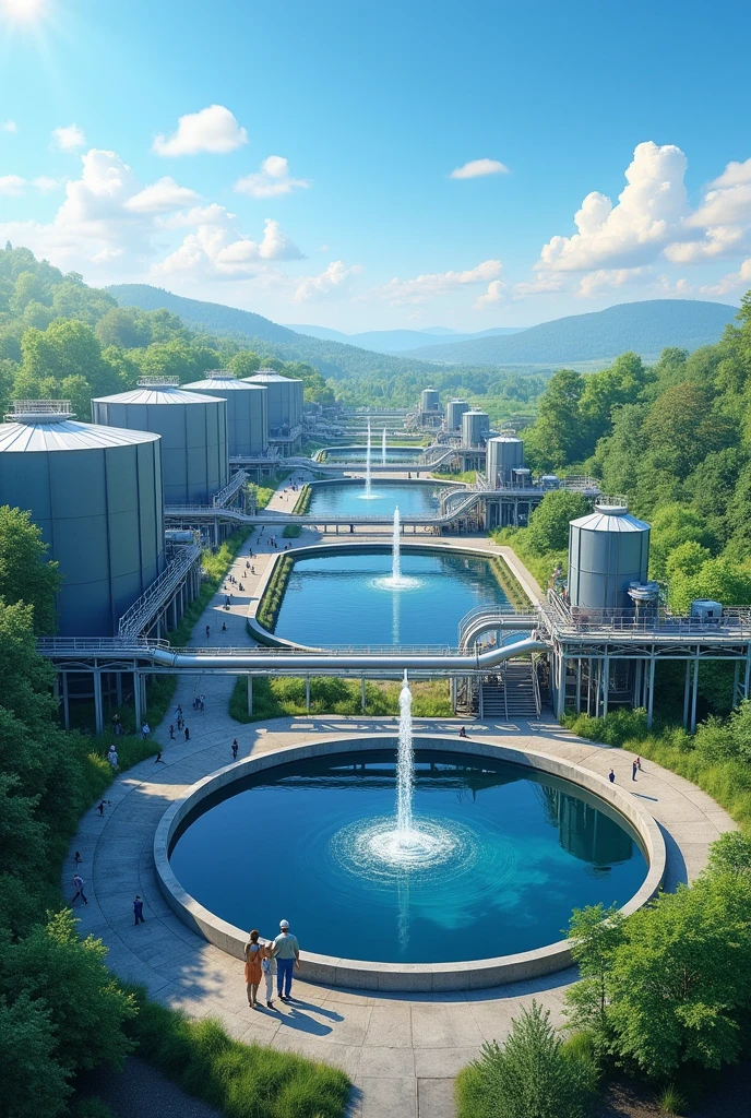 Realistic Full HD Effluent Treatment Plant
