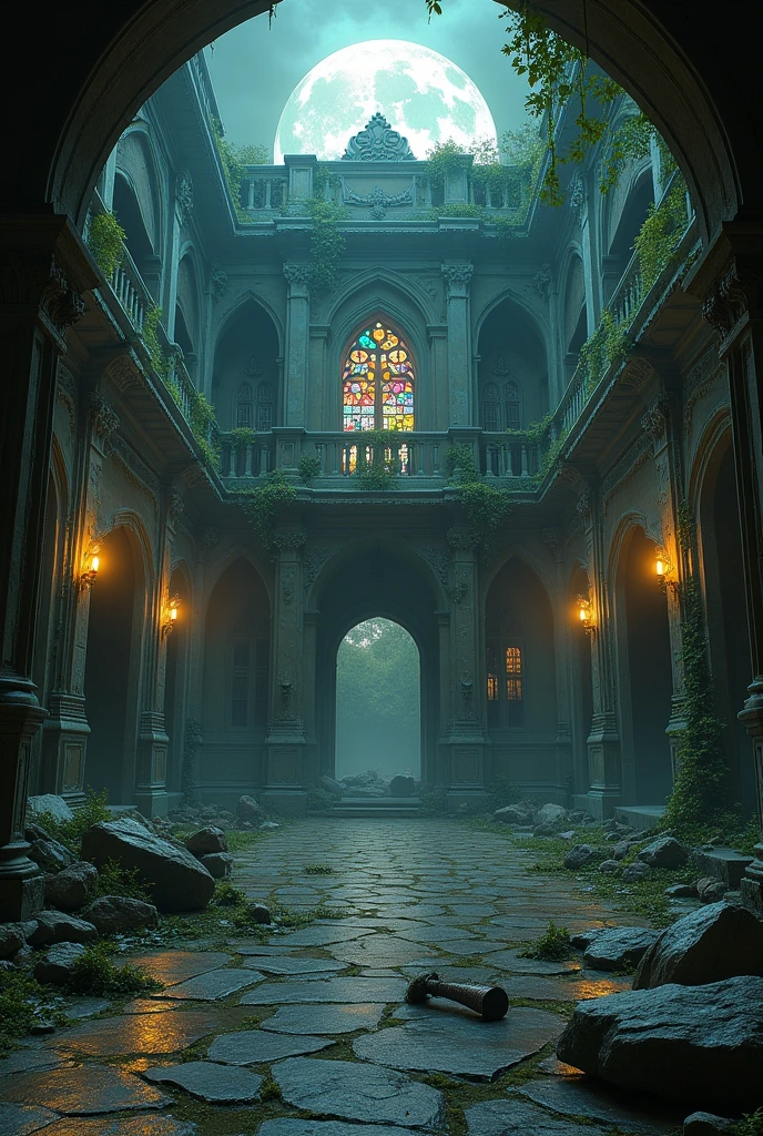 Ruined palace in ancient times. Called the Dark Moon Palace