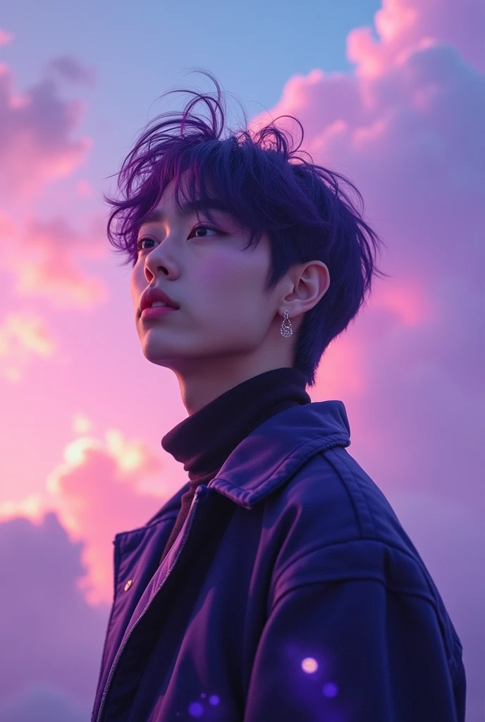 bts jimin with violet eyes