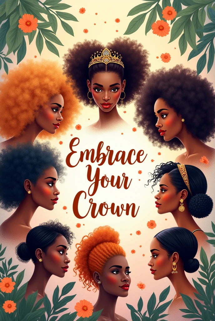 cover of a book about women's hair care with a phrase written on the front