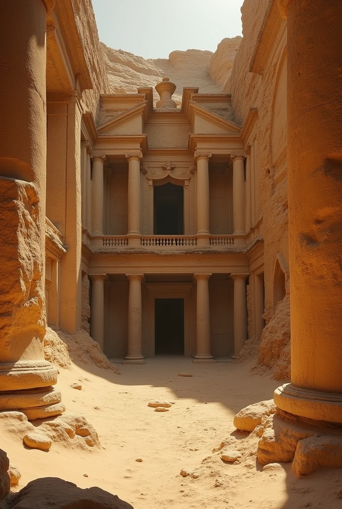 Dusty palace in antiquity