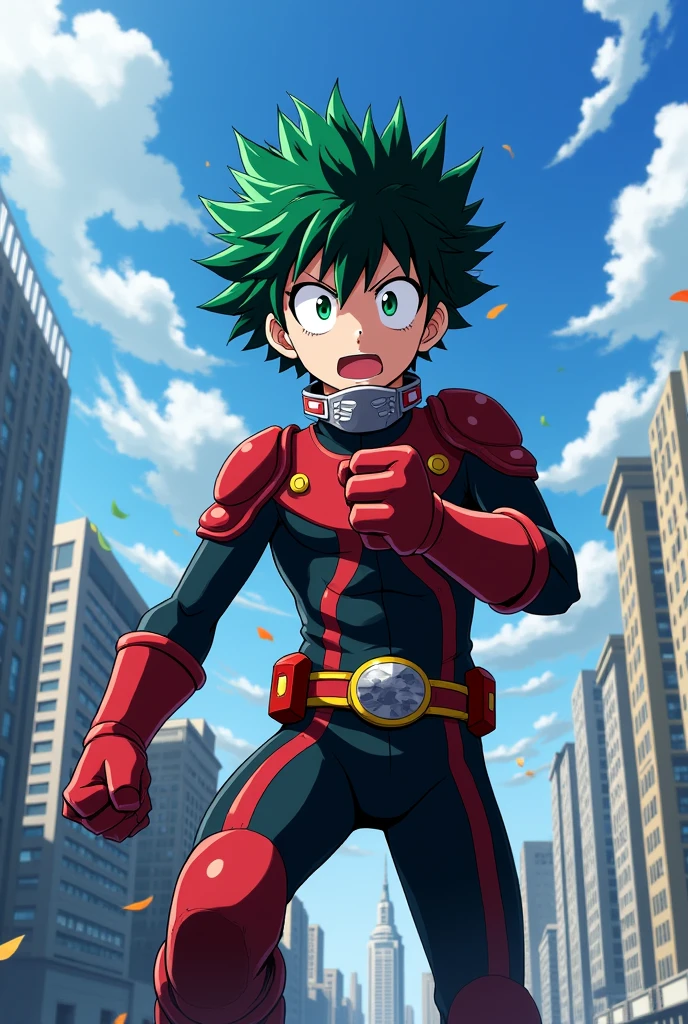 Izuku Midoriya from the anime Boku no Hero Academia
