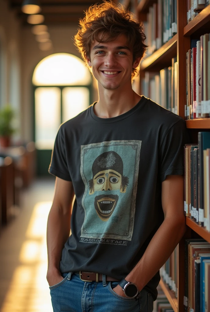 A student Young man with very big dick