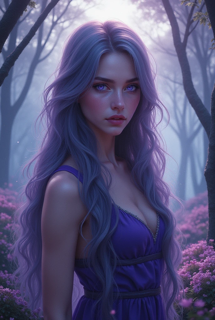 Violet and grey eyes